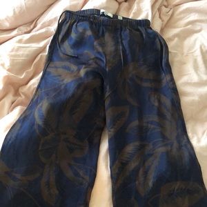 Vince Wide Leg Silk Pants